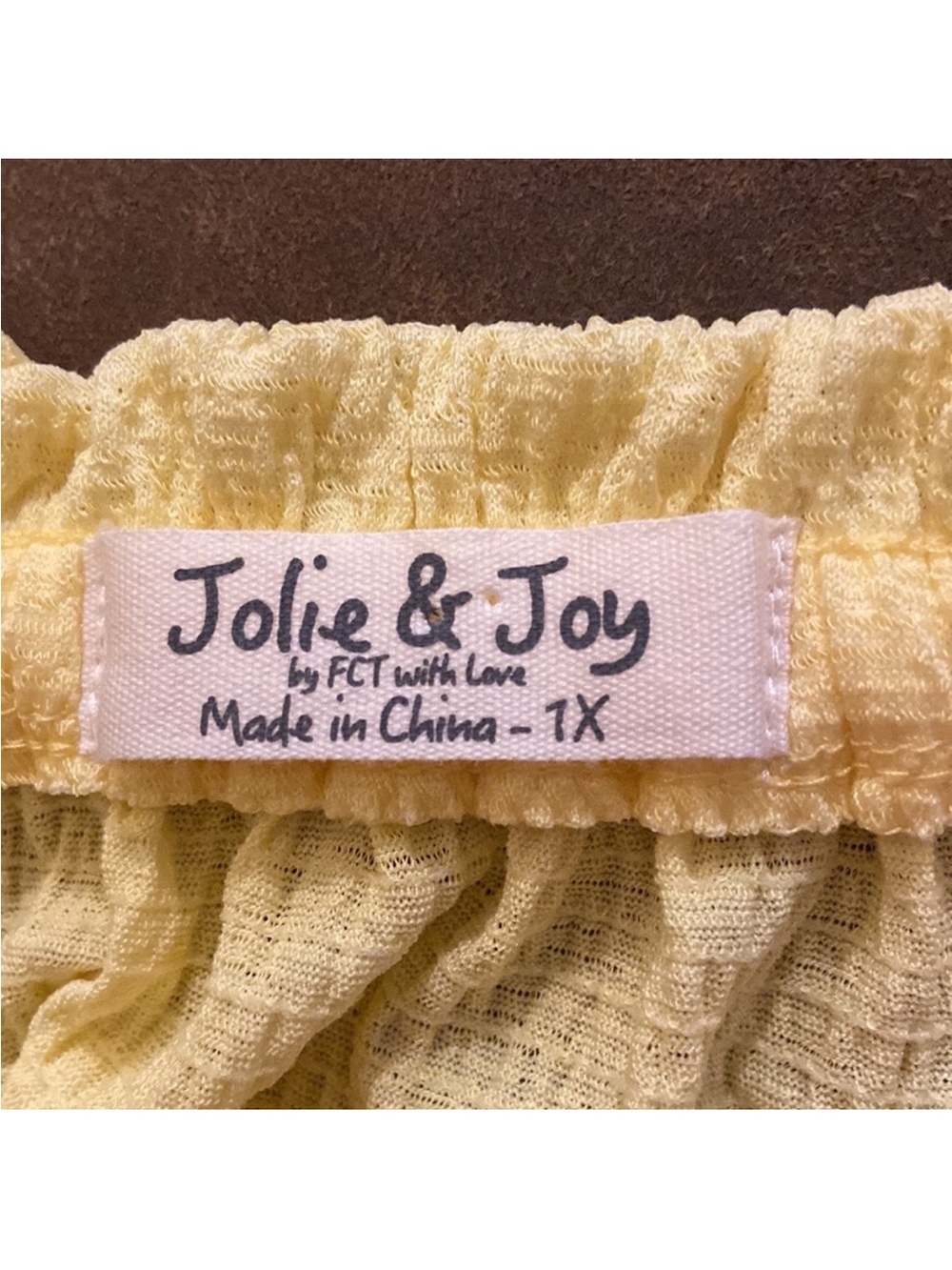 Yellow Off-Shoulder Ruffle Top - Picture 5 of 6